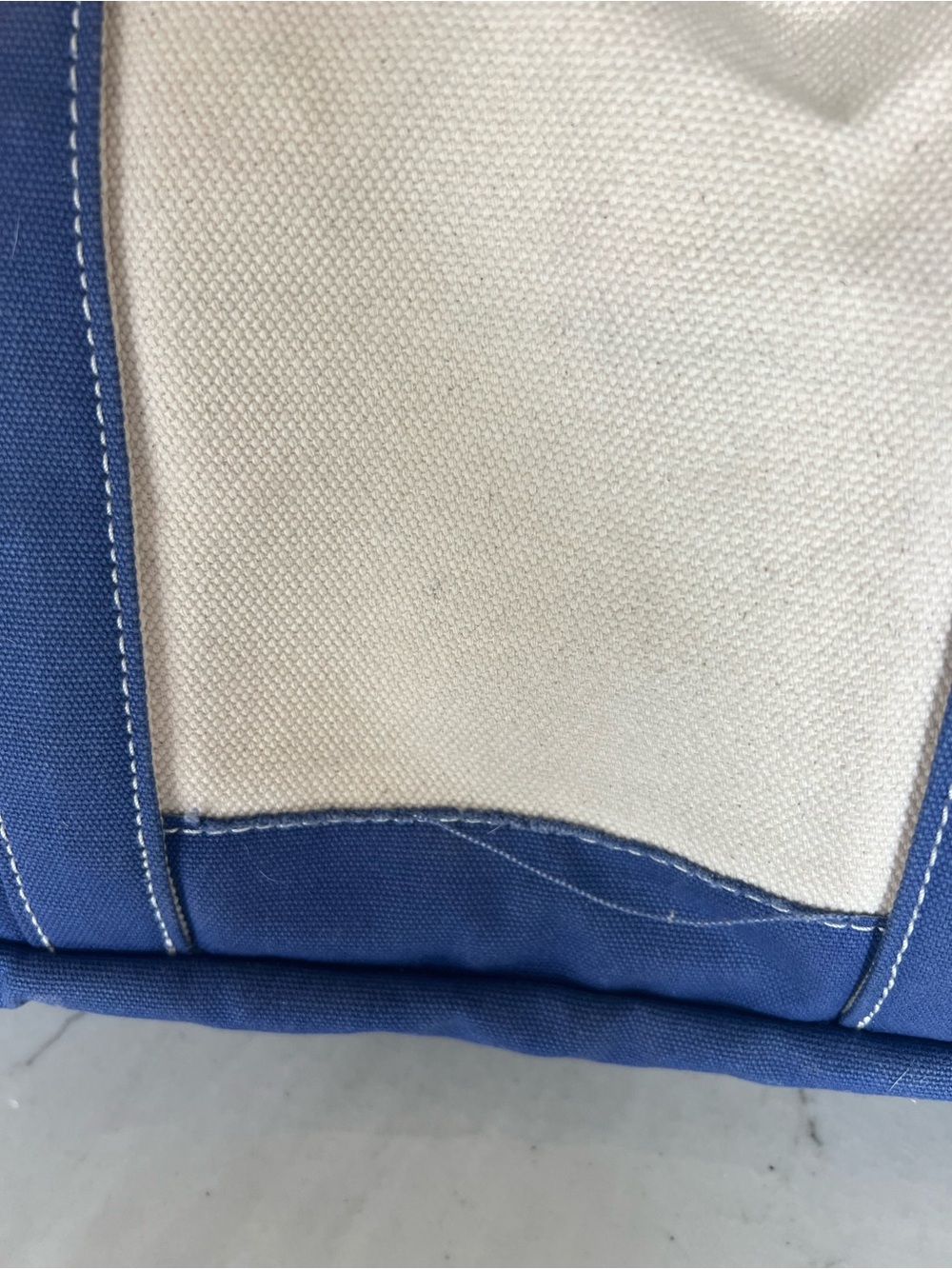 Sunwin Canvas Tote with Navy Pocket Accents - Picture 9 of 15